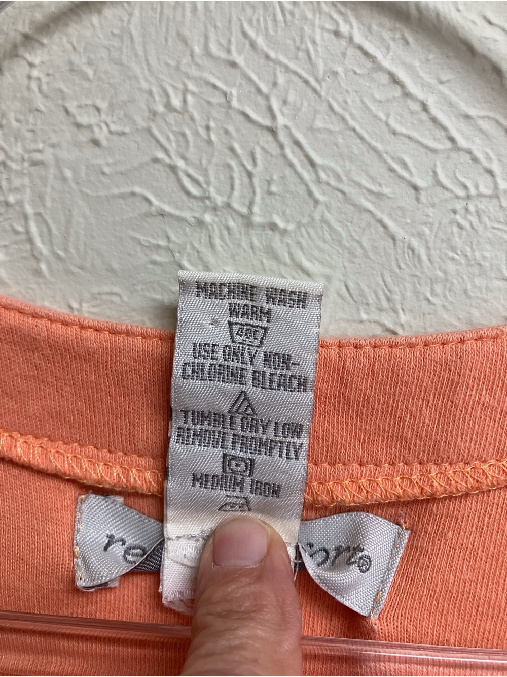 Comfortable Peach Button-Front Short Sleeve Top - Picture 12 of 12